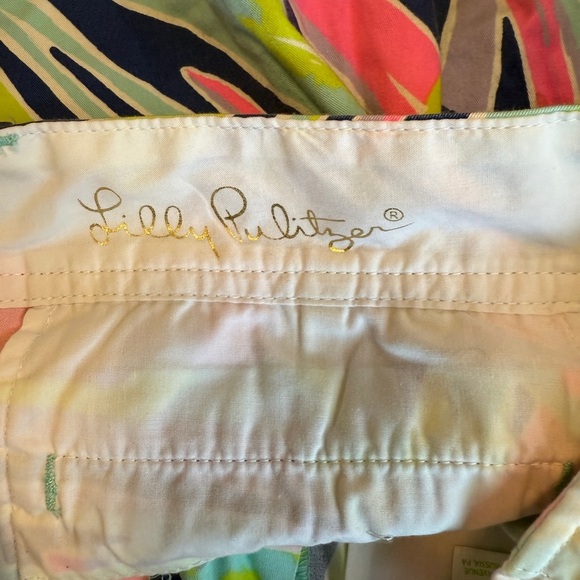 Lilly Pulitzer Callahan Shorts Size 00 Palm Reader Print EUC - Picture 4 of 6